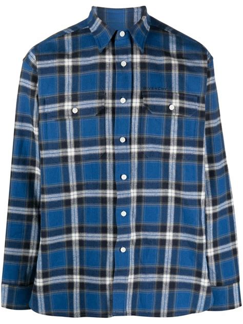 givenchy checked shirt